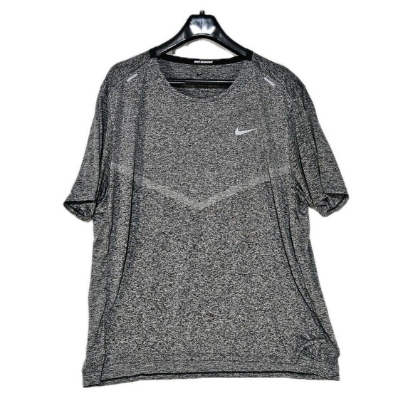 Nike Shirt DRI-FIT Rise 365 Short-Sleeve Running Mens Size 2XL Gray Athleisure - Picture 2 of 12